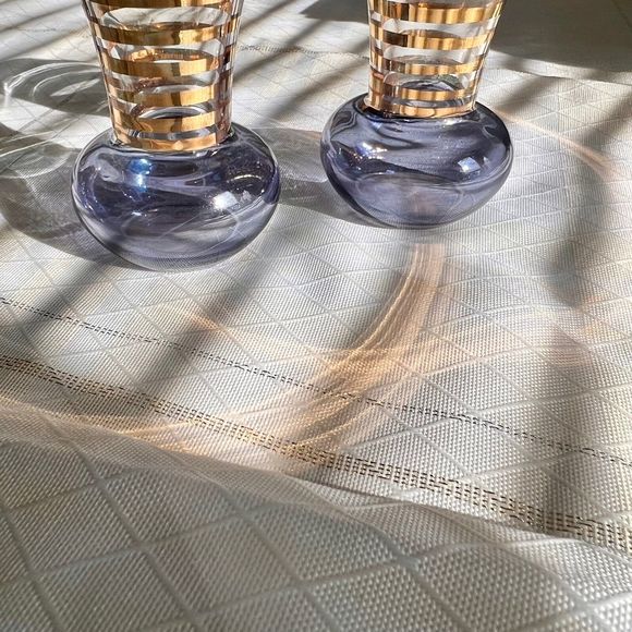 Bartlett Collins Vintage Mini Vases, 1940s Vintage Glass Mini Vases, Art Deco - Picture 10 of 10